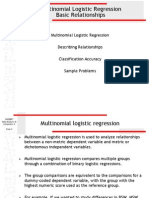 Multinomial Logistic Regression Basic Relationships