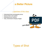 Take A Better Picture: Objectives of This Class