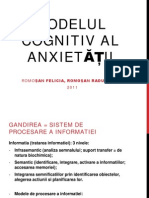 Modelul Cognitivi Al Anxietatii