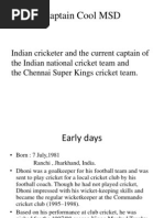 Download Captain Cool MSD by Saupan Upadhyay SN129101376 doc pdf