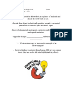 Electricity and Magnetism Study Guide