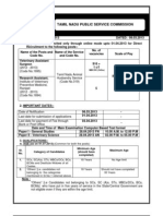 TNPSC Veterinary Assistant Surgeons Recruitment Notification 2013