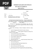 Modul Pelatihan Profil Desa Dan Kelurahan