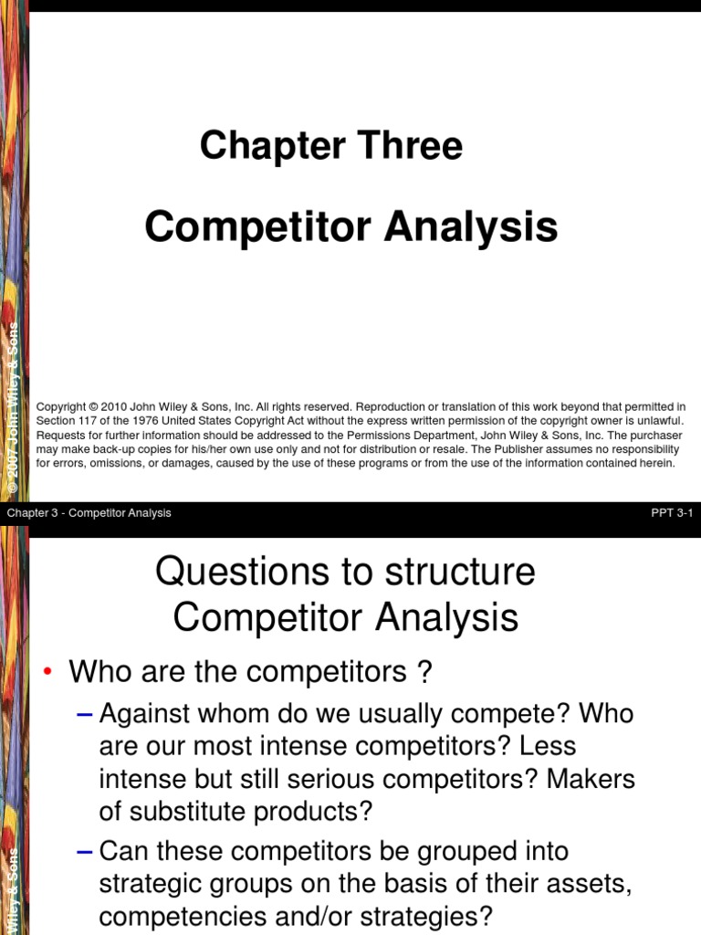 Chapter Three: Competitor Analysis | PDF | Strategic Management ...
