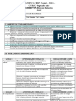 PLANIFICACIÓN Anual ciencias segundo 2013