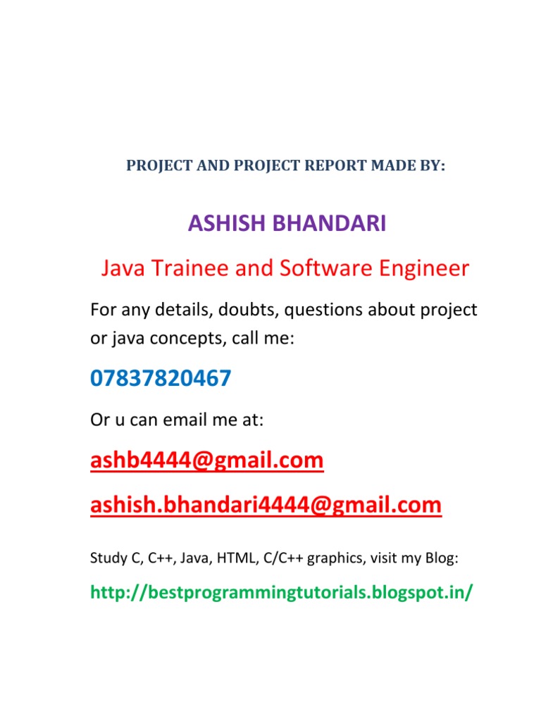 Online Job Portal Project Report | PDF | Enterprise Java Beans | Java ...