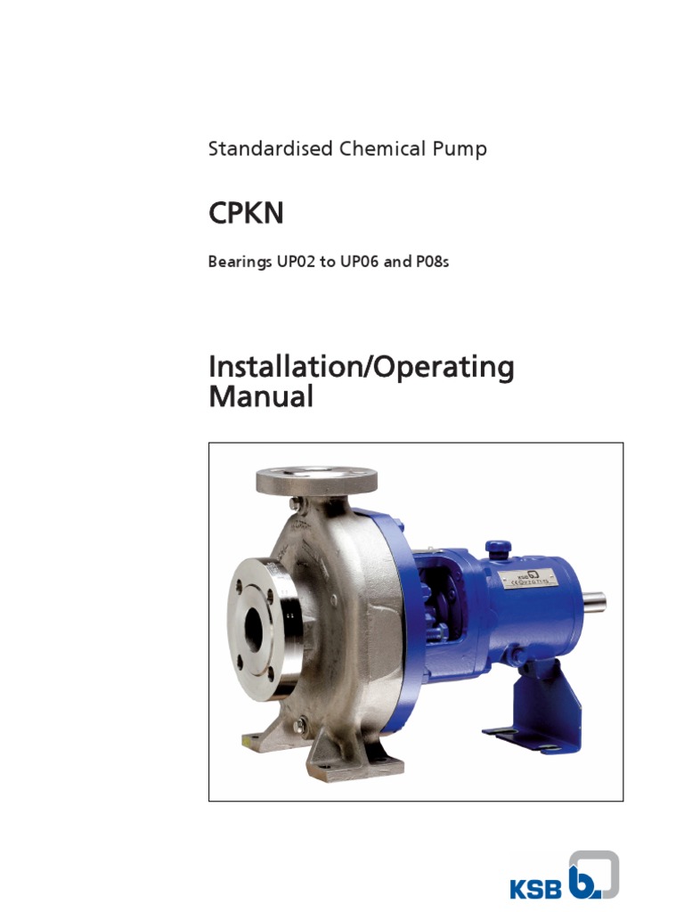 Ksb Maintenance Manual