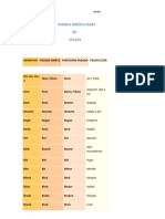 Irregular verbs in English