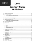 Download OPPT Courtesy Notice Guidelines-06p00 by OPPTIN SN129136914 doc pdf