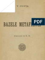 Bazele metafiziceĭ de V.Conta