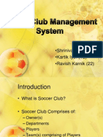 Soccer club management system