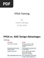 FPGA Training: by Ushasri Merugu 21 Dec 2012