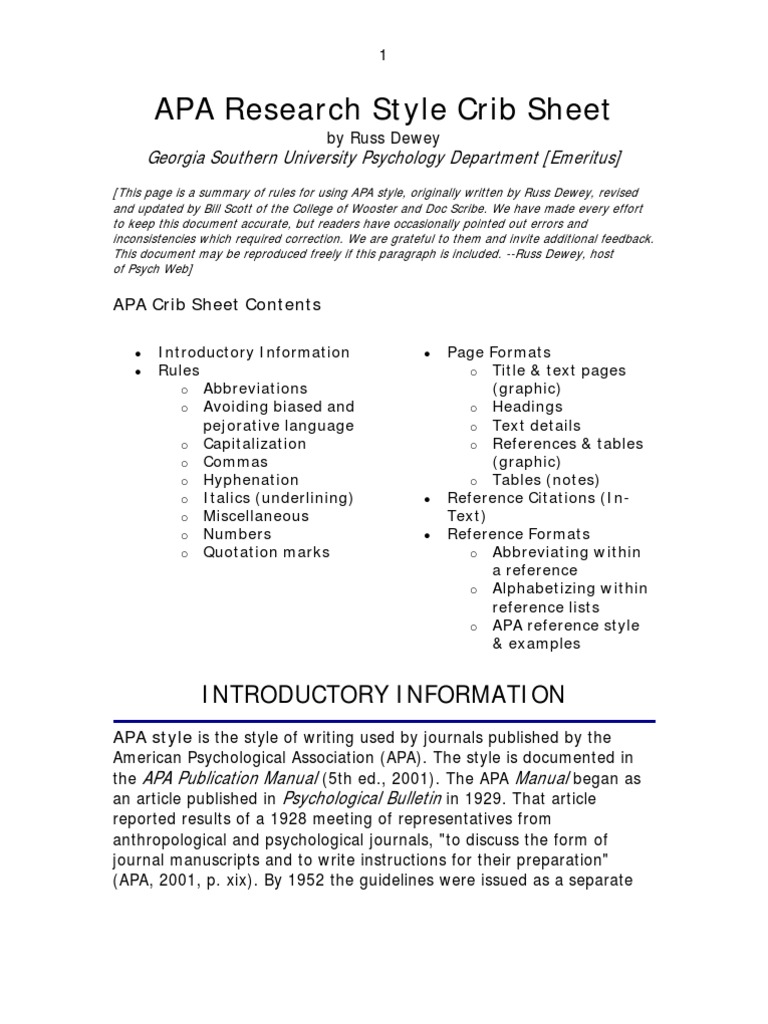 Apa Guide | PDF | Language Arts & Discipline | Foreign Language Studies