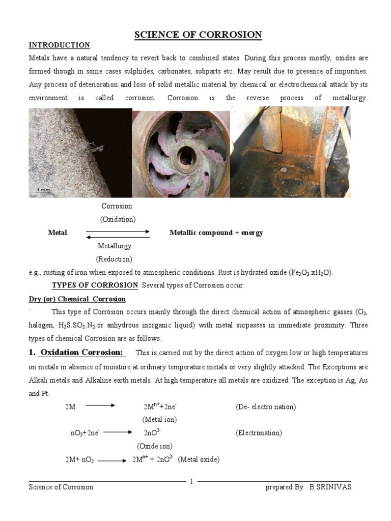 Corr I On Science | PDF | Rust | Corrosion