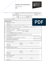 PostGraduate Application Form