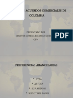 Principales Acuerdos Comerciales de Colombia