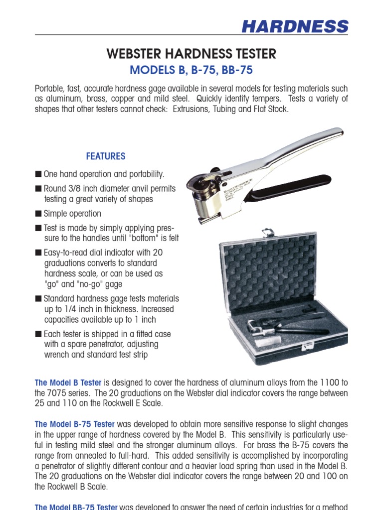 ster Hardness PDF Hardness Calibration