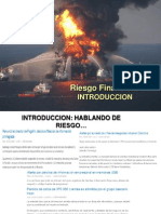 Riesgo financiero derrame petróleo