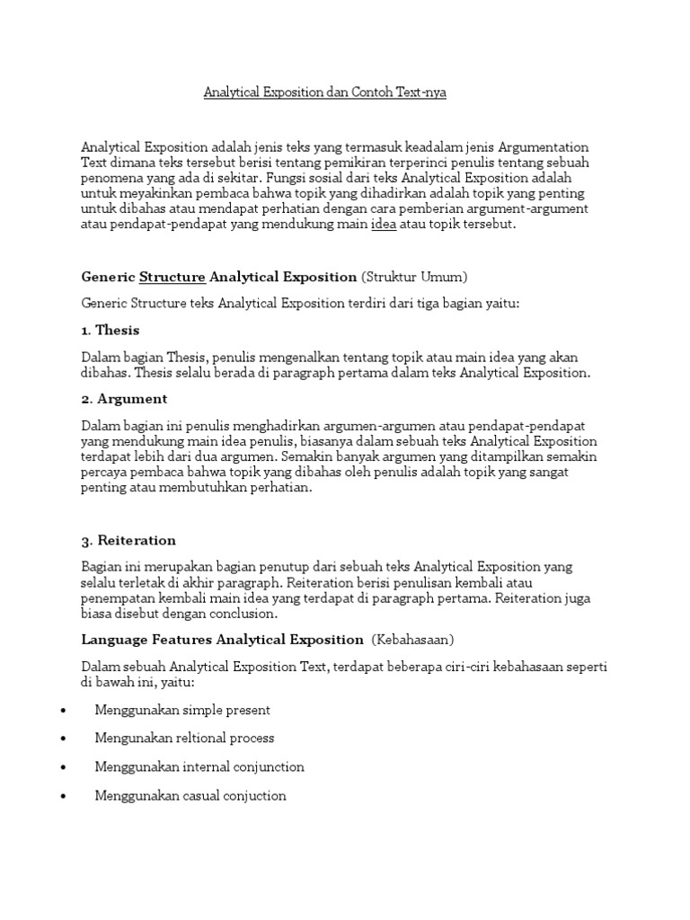 Analytical Exposition Dan Contoh Text PDF Korupsi