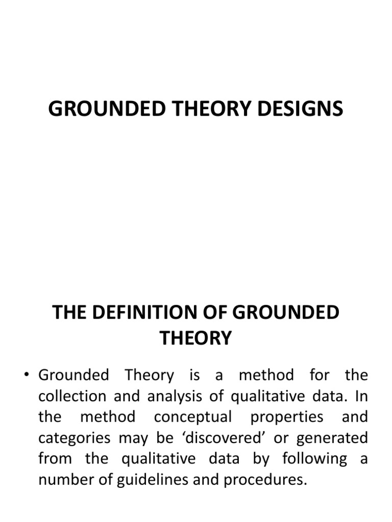 Grounded Theory Designs Truth Epistemology