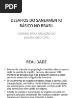 DESAFIOS DO SANEAMENTO BÁSICO NO BRASIL