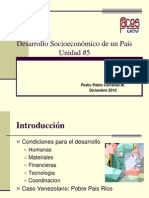 Desarrollo Socioeconómico de Un País U 5