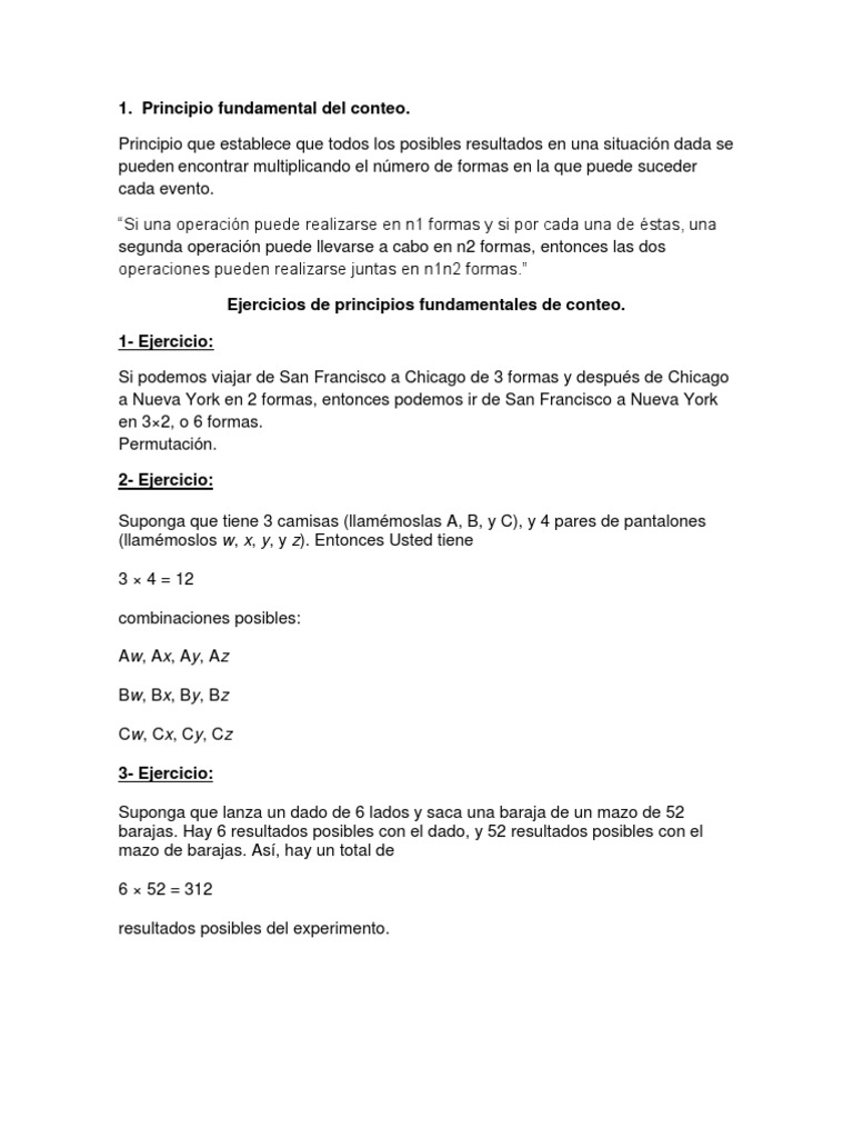 1. Principio fundamental del conteo..docx Teoría de números Matemática discreta