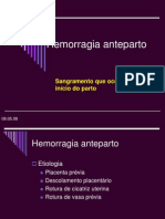 Obstetricia - Hemorragia Anteparto e Pós-Parto