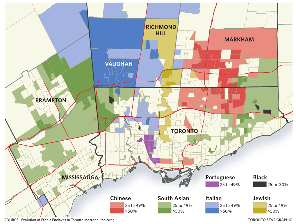 Ethnic Enclaves in Toronto Area | PDF