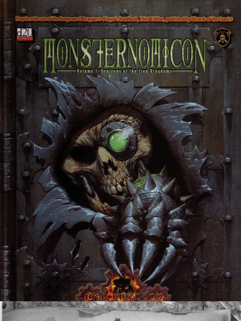 D20 Monsternomicon Volume 1 Denizens of The Iron Kingdoms PDF