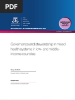 Governance and stewardship in mixed health systems in low- and middle-income countries (WP24) 