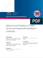 Barriers to and facilitators of health services for people with disabilities in Cambodia (WP20)