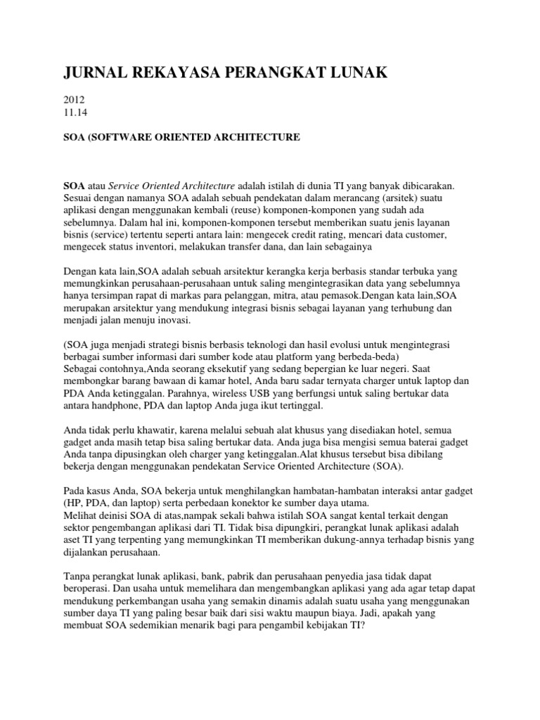 Jurnal Rekayasa Perangkat Lunak