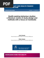 Download Health-seeking behaviour studies a literature review of study design and methods with a focus on Cambodia WP7 by Nossal Institute for Global Health SN129239949 doc pdf