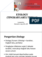 1 - 2 Ethology (Tingkah Laku) Ternak