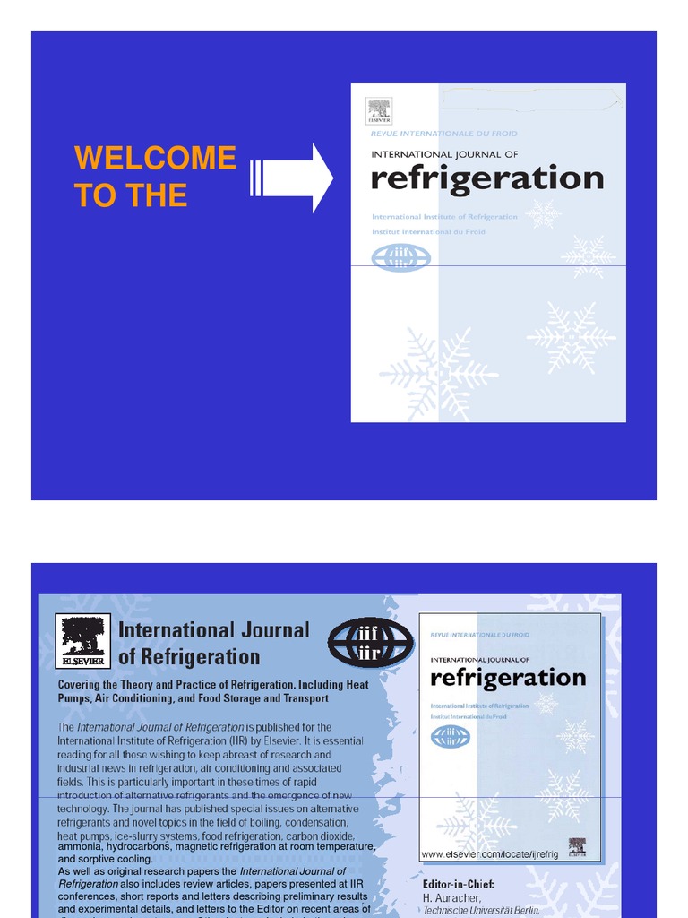International Journal of Refrigeration PDF Air Conditioning