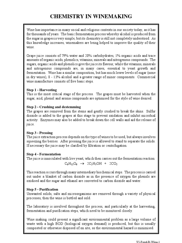 Chemistry of Winemaking PDF Phenolic Content In Wine Winemaking