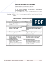 Introduction To Investment