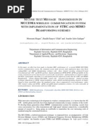 Secure Test Message Transmission in MCCDMA Wireless Communication System with Implementation of STBC And MIMO Beamforming Schemes