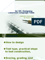 Chapter III. Designing Classroom Language Tests: Language Assessment by Douglas Brown