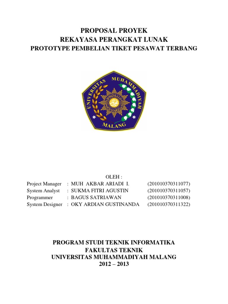 Proposal Proyek Rpl Pdf