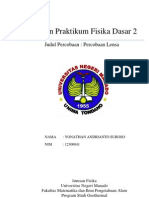 Download Laporan Praktikum Fisika Dasar II - LENSA by Yonathan Andrianto Suroso SN129255924 doc pdf