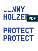 Whitney Museum: Jenny Holzer: PROTECT PROTECT Brochure
