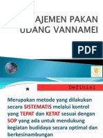 Manajemen Pakan Udang Vannamei