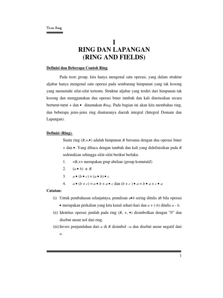 31 Contoh Soal Struktur Aljabar Ring Kumpulan Contoh Soal