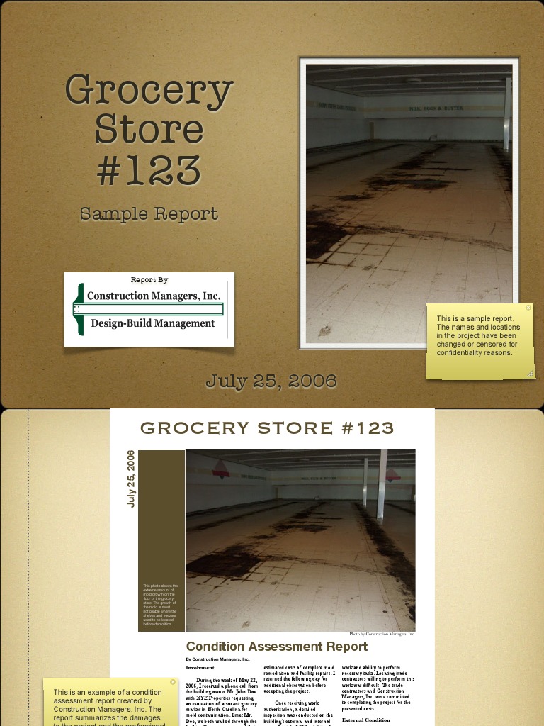 Grocery Store #123 Condition Report | PDF | Hvac | Environmental ...