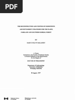 The Reconstruction and Testing of Subsistence and Settlement Strategies For The Plains, Parkland and Southern Boreal Forest