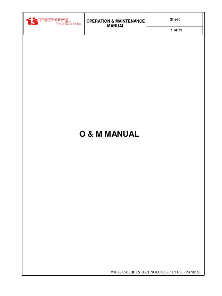 O___M_Manual_W818.pdf | Boiler | Hvac