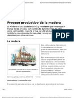 Proceso Productivo de La Madera - Procesos Productivos - Icarito