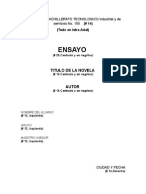 Portada de Ensayo | PDF | Escuelas
